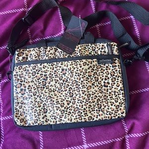 Collection NY Leopard Print Shoulder Bag Nylon